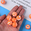 Opaque Striped Acrylic Beads MACR-S373-27B-04-7