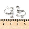 316 Surgical Stainless Steel Clip-on Earring Findings X-STAS-Z127-02P-3