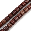 Natural Red Jasper Beads Strands G-G275-D25-10x10mm-2