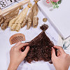 4Pcs 4 Colors High Temperature Fiber Long Flat Curly Hairstyle Doll Wig Hair DOLL-GL0001-04C-3