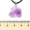 Natural Amethyst Pendant Necklaces NJEW-E146-01-4