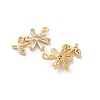 Brass Micro Pave Cubic Zirconia Pendants KK-C099-02G-03-2