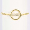 Mother's Day Brass Micro Pave Clear Cubic Zirconia Link Bracelets WG036C8-04-1