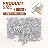 2.5 Yards Sparkle Polyester Flower Ribbon OCOR-GA0002-13-2