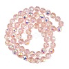 Transparent Electroplate Glass Beads Strands EGLA-N002-34C-B07-2
