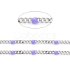 304 Stainless Steel Enamel Curb Chains CHS-P013-01P-06-2