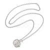 Brass Pendant Necklaces NJEW-P299-A02-P-3