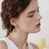 100Pcs 2 Colors Brass Rhinestone Spacer Beads KK-BBC0016-01-5