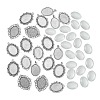 DIY Blank Tibetan Style Alloy Pendant Making Kit DIY-FS0005-76B-1