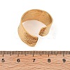 304 Stainless Steel Open Cuff Ring for Women LS-RJEW-M049-01G-03-3