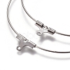 Tarnish Resistant 304 Stainless Steel Wire Pendants STAS-M274-020E-2