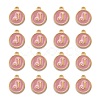 Golden Plated Alloy Enamel Charms ENAM-S118-07J-2