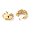 Ion Plating(IP) 304 Stainless Steel Round Earrings EJEW-K244-30G-2