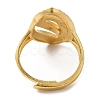 Light Gold Brass Adjustable Rings for Women RJEW-A022-01C-2