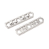 Tarnish Resistant 304 Stainless Steel Connector Charms STAS-L268-036P-1