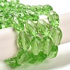 Glass Beads Strands EGLA-E010-8x12mm-14-2