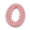 Handmade Spray Painted Reed Cane/Rattan Woven Linking Rings WOVE-N007-04D-2