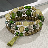Boho Style Wood Beaded Stretch Bracelet Sets for Women WGE3C3B-40-1