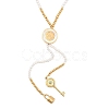 Imitation Pearl & Synthesis Shell Beaded Necklaces NJEW-A032-06G-02-1