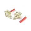 Plating Alloy with 304 Steel Needle Earrings Finding EJEW-B036-03G-02-2