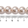 Baking Paint Pearlized Glass Pearl Round Bead Strands PEAR-H019-02E-02-4
