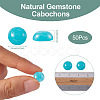 Natural White Jade Cabochons G-R416-12mm-07-3