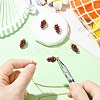 Natural Garnet Round Beaded Grape Pendants G-CJC0007-01-5