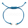 Korean Waxed Polyester Cord Braided Bracelets X1-MAK-T010-04G-2