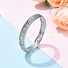 Brass Micro Pave Clear Cubic Zirconia Bracelets BJEW-N035-07P-2