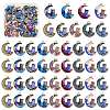 45Pcs 9 Colors Alloy Printed Pendants FIND-SZ0003-50-1