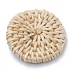 Handmade Reed Cane/Rattan Woven Beads WOVE-Q075-20-2