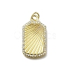 Brass Micro Pave Cubic Zirconia Pendants X-KK-C090-16G-1