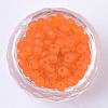 6/0 Frosted Round Glass Seed Beads X-SEED-A008-4mm-M9-2