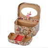 Hand Crank Musical Jewelry Cardboard Boxes CON-M008-01B-1