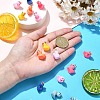 21Pcs 7 Colors Resin Pendant FIND-YW0005-40-3