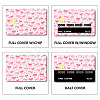 Rectangle PVC Plastic Waterproof Card Stickers DIY-WH0432-233-4