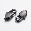 304 Stainless Steel Lobster Claw Clasps Ion Plating(IP) STAS-F148-11x5.5-08B-2
