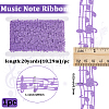 20 Yards Polyester Musical Note Lace Trim Ribbon OCOR-GF0004-44A-2