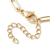 Brass Paperclip Chains Links Bracelet Making AJEW-JB01217-3