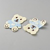 Polyester Embroider Thread Iron on/Sew On Patches PATC-WH0023-23A-2