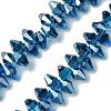 Transparent Electroplate Glass Beads Strands GLAA-K064-06A-HR01-1