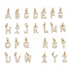 SHEGRACE Brass Micro Pave Clear Cubic Zirconia Pendants XGRQ29361-394G-1