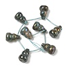 Electroplate Natural Hemimorphite Beads Strands G-U012-A04-3
