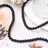 Synthetic Black Stone Beads Strands X-GSR6mmC044-6