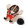 Cheerful Coffee Bean Enamel Brooches AL-I003-03G-02-3