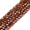 Electroplate Glass Beads Strands EGLA-A044-T3mm-B02-1