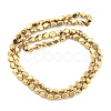 Full Plated Electroplate Glass Beads Strands X-EGLA-G037-04A-FP05-2
