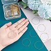 304 Stainless Steel Hoop Earring Findings STAS-UN0003-97-6