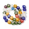Handmade Millefiori Lampwork Beads Strands LAMP-G164-03J-2