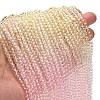Transparent Painted Glass Beads Strands DGLA-A034-T4mm-A25-2